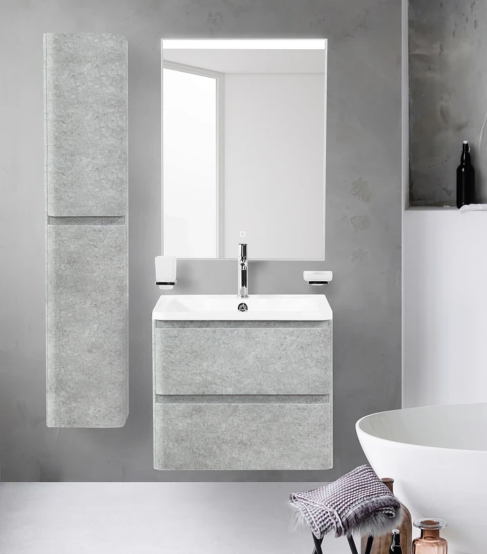 Тумба под раковину BelBagno 70 ALBANO-700-2C-SO-CVG подвесная Cemento Verona Grigio МДФ / ЛДСП