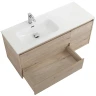 Тумба под раковину BelBagno Kraft 100 L KRAFT-1000-2C-1A-SO-RGB-L подвесная Rovere Galifax Bianco МДФ / ЛДСП