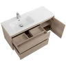 Тумба под раковину BelBagno Kraft 100 L KRAFT-1000-2C-1A-SO-RGB-L подвесная Rovere Galifax Bianco МДФ / ЛДСП