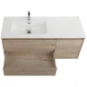 Тумба под раковину BelBagno Kraft 100 L KRAFT-1000-2C-1A-SO-RGB-L подвесная Rovere Galifax Bianco МДФ / ЛДСП