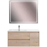 Тумба под раковину BelBagno Kraft 100 L KRAFT-1000-2C-1A-SO-RGB-L подвесная Rovere Galifax Bianco МДФ / ЛДСП