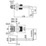 Смеситель для раковины Paffoni Jo JO006CR70 Хром встраиваемый