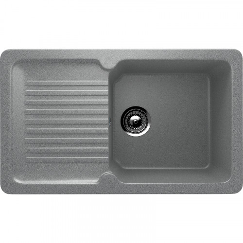 Кухонная мойка Ulgran Classic U-506-309 Темно-серая искусственный камень (литьевой мрамор) встраиваемый