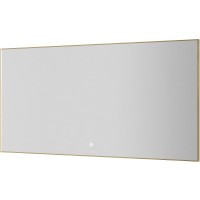 Зеркало Boheme Modern 140x70 543-140-G с подсветкой Золото с сенсорным выключателем и подогревом стекло