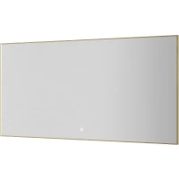 Зеркало Boheme Modern 140x70 543-140-G с подсветкой Золото с сенсорным выключателем и подогревом стекло