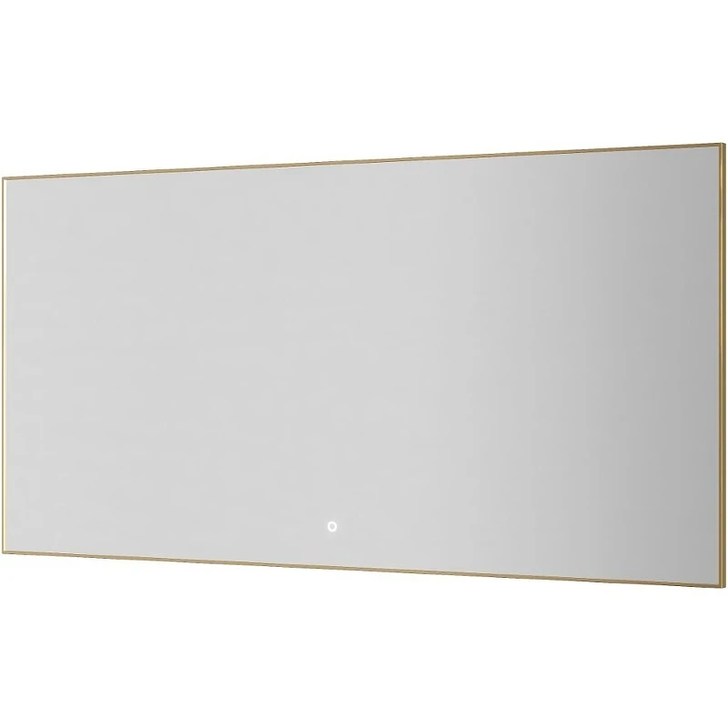 Зеркало Boheme Modern 140x70 543-140-G с подсветкой Золото с сенсорным выключателем и подогревом стекло