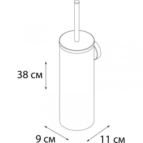 Ершик для унитаза Fixsen Hotel FX-31013G Золото-сатин