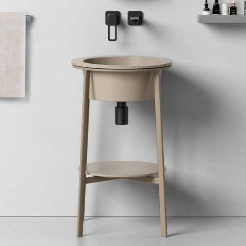 Консоль с раковиной Abber Bequem 50 AC2130MK цвет Хаки матовый