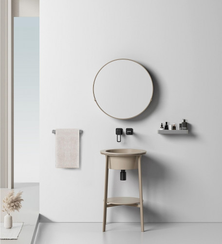 Консоль с раковиной Abber Bequem 50 AC2130MK цвет Хаки матовый