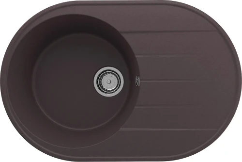 Кухонная мойка Ulgran Quartz Nora 750-06 Трюфель искусственный камень (литьевой мрамор) встраиваемый