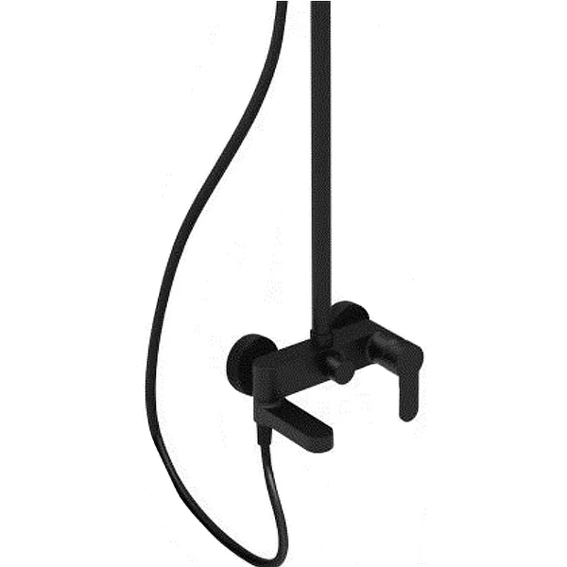 Комплект смесителей Paffoni Light KITZCOL632NO006 Черный матовый латунь
