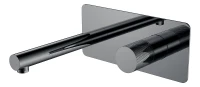 Смеситель для раковины Boheme Stick 125-SGM.2 цвет Оружейная сталь глянцевая