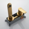 Смеситель для раковины Shevanik S43G S4341G цвет Золотой сатин