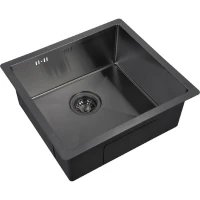 Кухонная мойка ZorG Grafit PVD 4844 GRAFIT Графит нержавеющая сталь встраиваемый