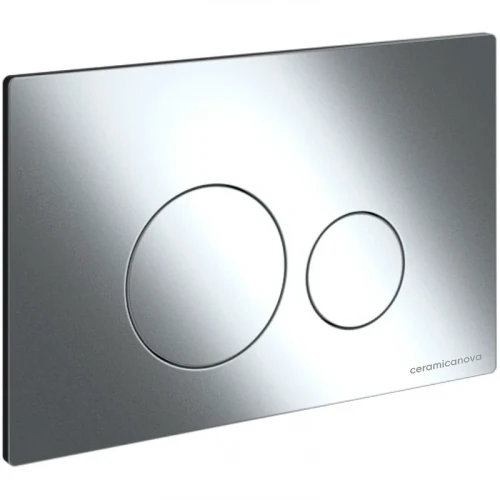 Комплект унитаза с инсталляцией Ceramicanova Forma CN3009_1001CH_1000 с сиденьем Микролифт и клавишей смыва Хром фарфор подвесной