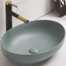 Раковина-чаша CeramaLux 50 78590MLG Зеленая матовая фаянс накладная
