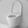 Комплект унитаза с инсталляцией AM.PM Sense FlashClean IS110138.741701 с сиденьем Микролифт и Черной матовой клавишей смыва