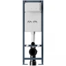 Комплект унитаза с инсталляцией AM.PM Sense FlashClean IS110138.741701 с сиденьем Микролифт и Черной матовой клавишей смыва