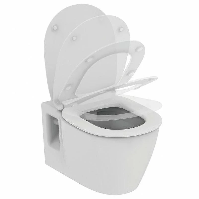 Унитаз с инсталляцией Ideal Standard Connect PR211601 с сиденьем Микролифт и клавишей смыва Хром