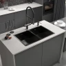 Смеситель для кухни Reflexion Lago RX9901BL цвет Оружейная сталь