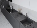 Кухонная мойка Emar Quartz 70 EMQ-1700.Q цвет Антрацит