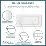 Ванна из искусственного камня Delice Diapason 180х80 DLR330009R-G цвет Белый