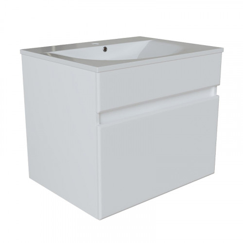 Тумба под раковину Mixline Брикс 60 555004 подвесная цвет Белый
