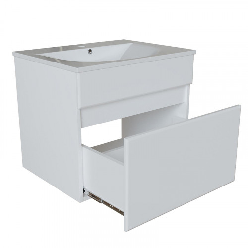 Тумба под раковину Mixline Брикс 60 555004 подвесная цвет Белый