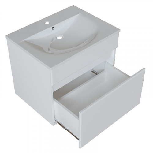 Тумба под раковину Mixline Брикс 60 555004 подвесная цвет Белый