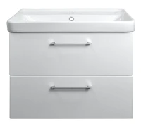 Тумба с раковиной Azario Ника 80 CS00106949 подвесная цвет Белый глянцевый