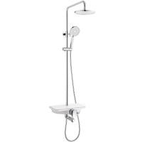 Душевая система WeltWasser WW DP 1020 WT 10000003185 Хром Белая латунь на стену