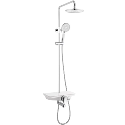 Душевая система WeltWasser WW DP 1020 WT 10000003185 Хром Белая латунь на стену
