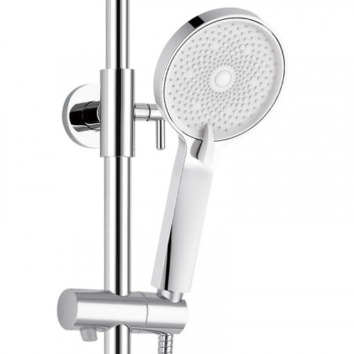 Душевая система WeltWasser WW DP 1020 WT 10000003185 Хром Белая латунь на стену