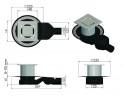 Душевой трап Berges Platz Norma 150x150 090159 с решеткой Хром матовый