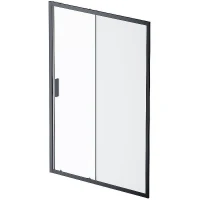 Душевая дверь AM.PM Gem 140 W90G-140-1-195BM профиль Черный матовый стекло матовое-прозрачное