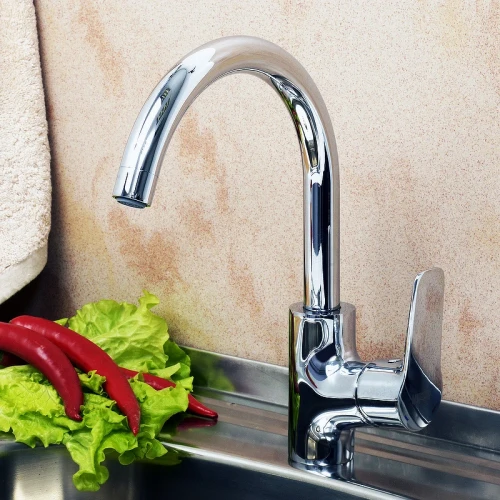 Смеситель для кухни WasserKRAFT Lippe 4507 Хром латунь