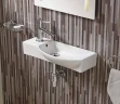 Раковина CeramaLux 50 7947CR Белая фаянс подвесная