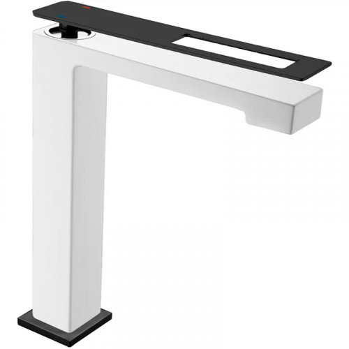 Смеситель для раковины Boheme Q 142-WB Белый Черный латунь