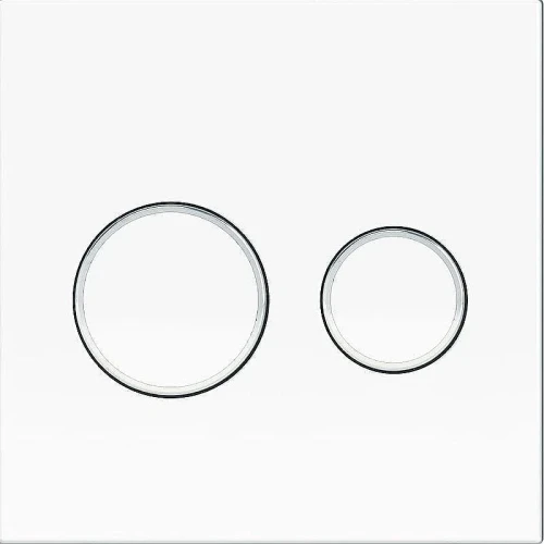 Кнопка смыва для инсталляции KK POL P01 V1 SPP/176/0/K Белая глянцевая Хром