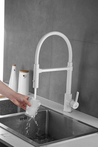 Смеситель для кухни Rose R133C цвет Белый