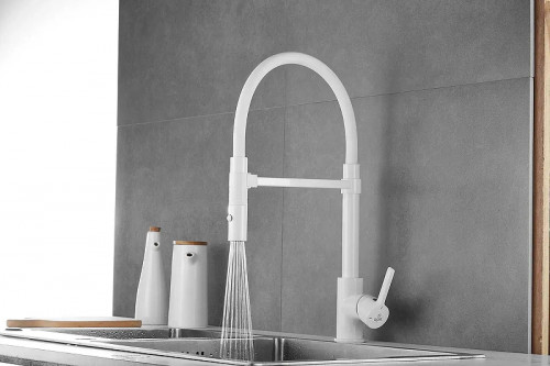 Смеситель для кухни Rose R133C цвет Белый