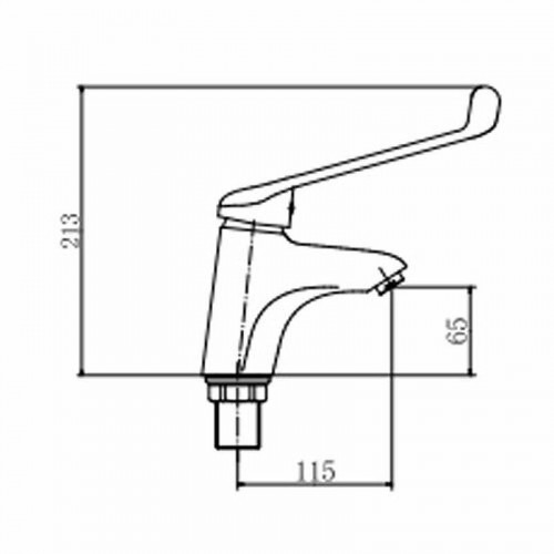 Смеситель для раковины Fashun A1054 цвет Хром