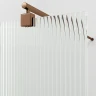 Душевая перегородка WasserKRAFT Rur 90 30W39RG-FL профиль Розовое золото стекло рифленое