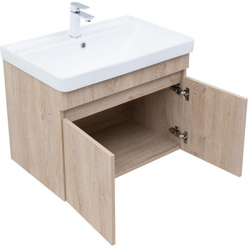Тумба под раковину Aquanet Оптима 70 344804 подвесная Дуб светлый