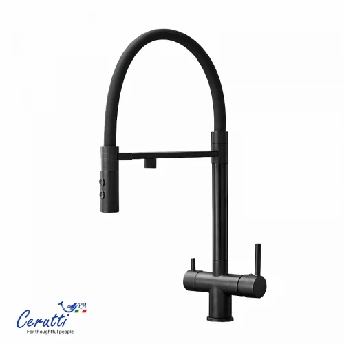 Cмеситель для кухни Ceruttispa Торре (Torre) B CT12135 12135 цвет Черный матовый