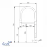 Cмеситель для кухни Ceruttispa Торре (Torre) B CT12135 12135 цвет Черный матовый