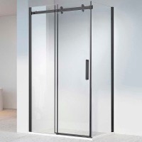 Душевой уголок Vincea Como-N 120x100 VSR-4CN1012CLB профиль Черный стекло прозрачное
