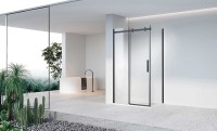 Душевой уголок Vincea Como-N 120x100 VSR-4CN1012CLB профиль Черный стекло прозрачное