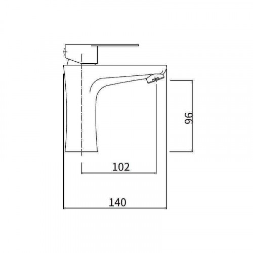 Смеситель для раковины Fashun A51115 цвет Сатин
