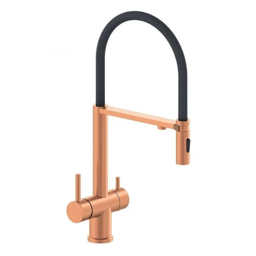 Смеситель для кухни AltroBagno Flusso 050206 BC цвет Медь матовая